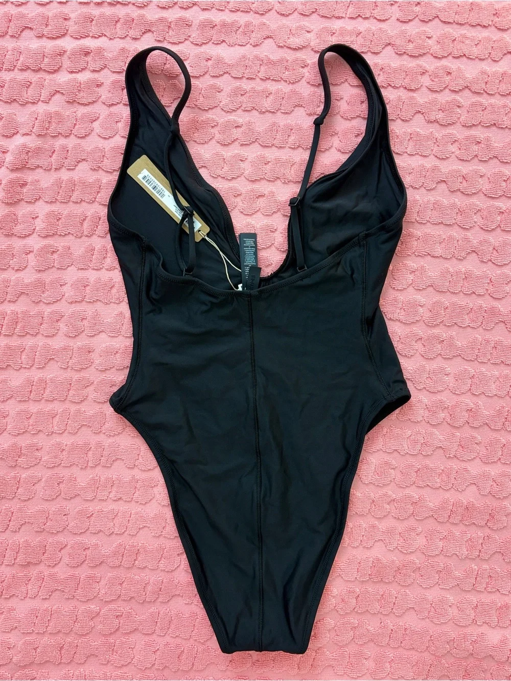 🖤 SKIMS Signature Swim Plunge One Piece | Onyx | S | NWT